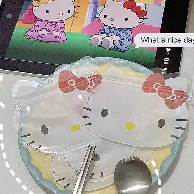 กระเป๋าเก็บเครื่องประดับ Sanrio Hello Kitty Pacha Dog Kuromi Melody กระเป๋าเก็บของแบบใส