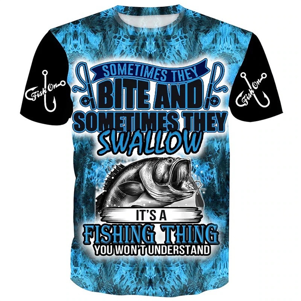 3d พิมพ์ T เสื้อสําหรับชายตกปลากราฟิกเสื้อแขนสั้นกลางแจ้ง Casual Vintage O-คอ Pullovers ขนาดใหญ่ Tsh