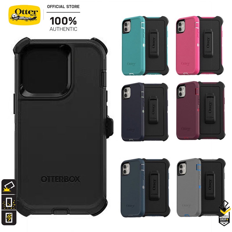 Otterbox Defender Series ใช้งานร่วมกับ iPhone16 IPhone 16 15 14 13 pro max plus 3-in-1 เคสโทรศัพท์