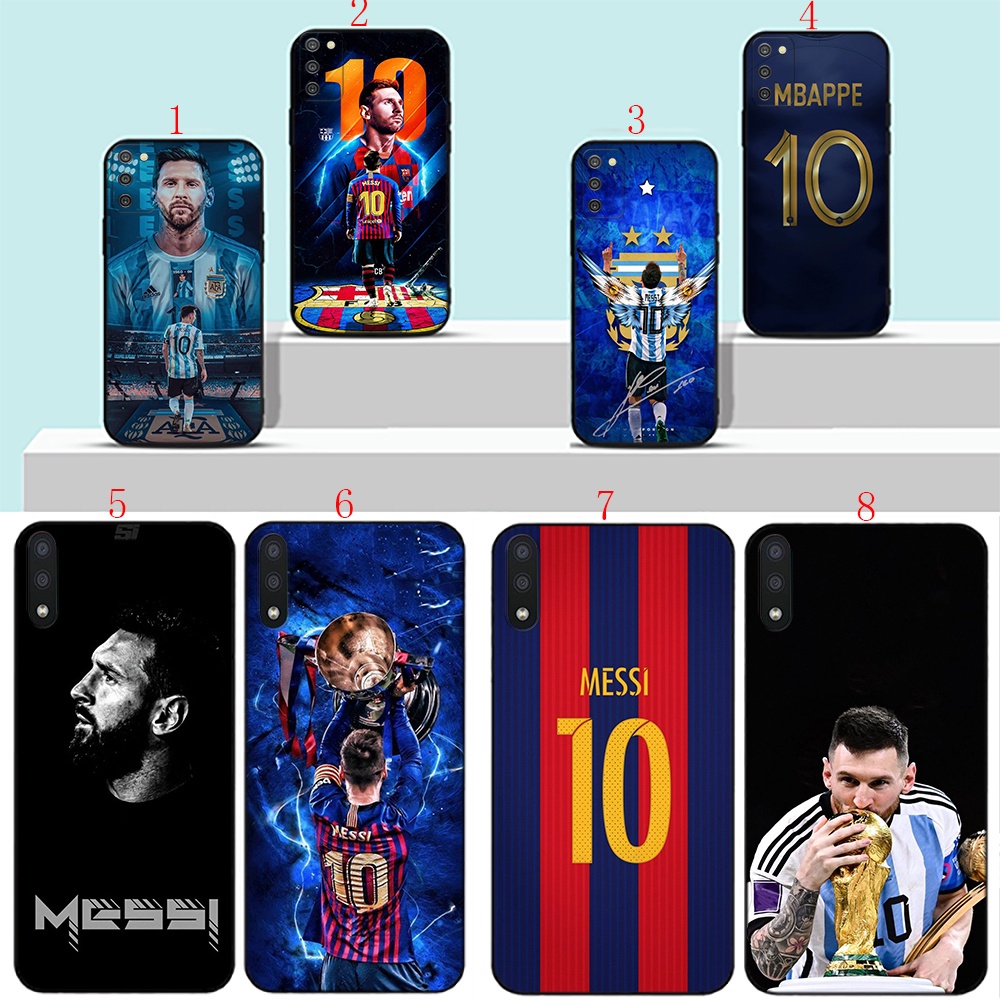 เคสโทรศัพท์มือถือแบบนิ่ม ลายฟุตบอล Messi สีดํา สําหรับ Samsung S7 S7 Edge J2 J5 J7 Prime J7 J7Core