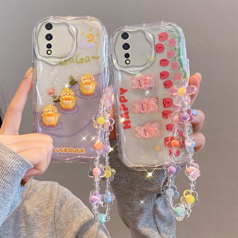 เคส vivo s1 เคสโทรศัพท์มือถือ กันกระแทก ลายการ์ตูนครีม 3D น่ารัก แฟชั่น สําหรับ vivo s1