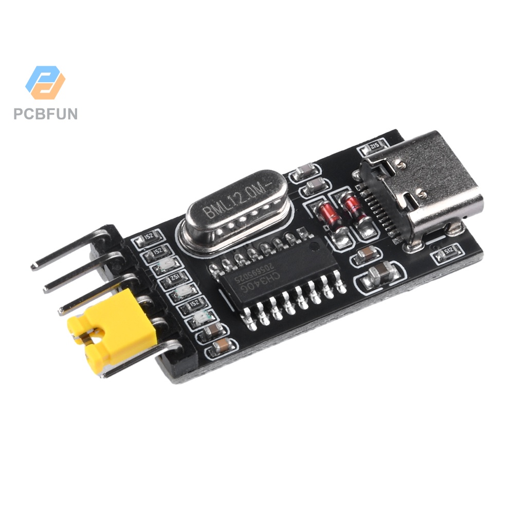 Pcbfun โมดูลตัวผู้ และตัวเมีย Type-c เป็น Ttl Uart Otg Serial Port Debugging Download Ch340