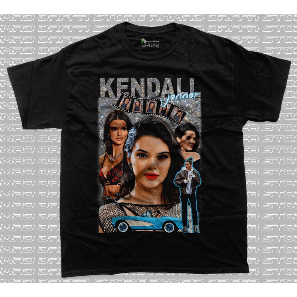 Vintage - เสื้อยืด Kendall Jenner - เสื้อเชิ้ต - วินเทจ - Cotton Combed 24s