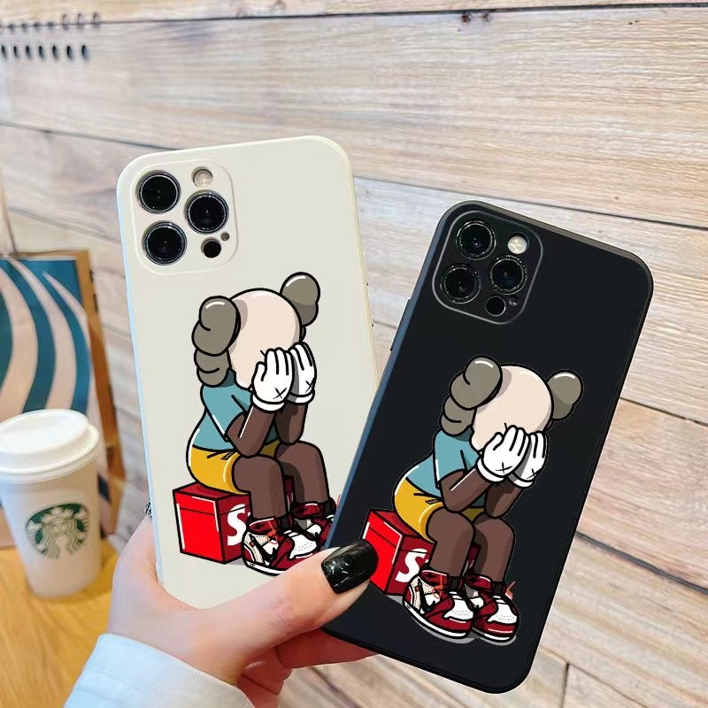 เคส OPPO A57 4G 2022 A77S A77 5G A54 A74 5G A92 A52 A39 A93 A94 A95 4G YT86A เคสโทรศัพท์ซิลิโคน ลาย kaws สําหรับ