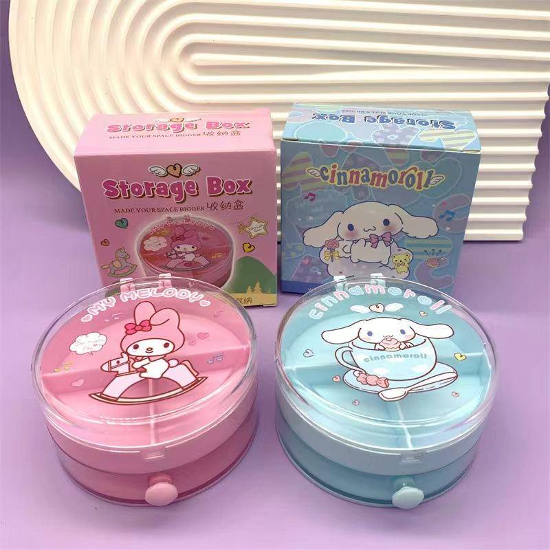 SANRIO กล่องพลาสติก 2 แบบ สําหรับใส่เครื่องประดับ ลูกปัด ของขวัญวันเกิด