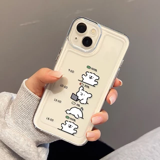 Cute Bear กรณีที่ชัดเจน for Samsung A56 A36 A26 A55 A57 A37 S26 Ultra A54 5G A07 A17 A53 A16 A06 A05 A33 A34 A35 A13 A22