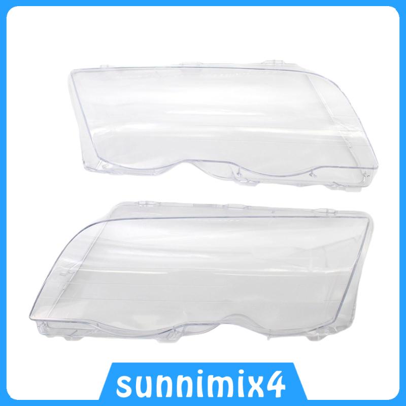 [H2Sports] ฝาครอบเลนส์ไฟหน้า สําหรับ E46 4 ประตู 98-01 1 คู่