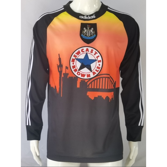 X-xxl 96-97 Newcastle ผู้รักษาประตูเสื้อกีฬาลําลองฟุตบอลวินเทจคุณภาพสูง