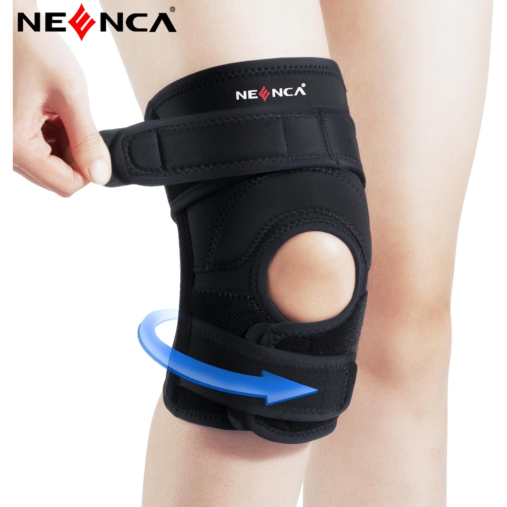 Neenca สนับเข่า บรรเทาอาการปวดเข่า ปรับสมดุลได้ สําหรับ Meniscus Tears ACL MCL LCL โรคข้ออักเสบ ปวดข้อ และสายรัดเข่า ใช้ได้ทั้งชาย และหญิง