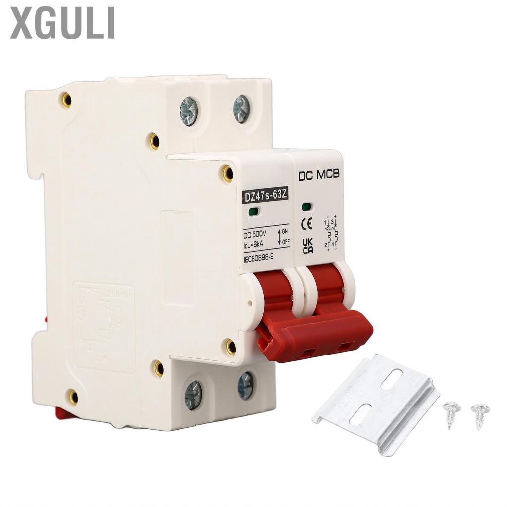 Xguli DC Circuit Breaker Arc Extinguishing Miniature 500V 2P