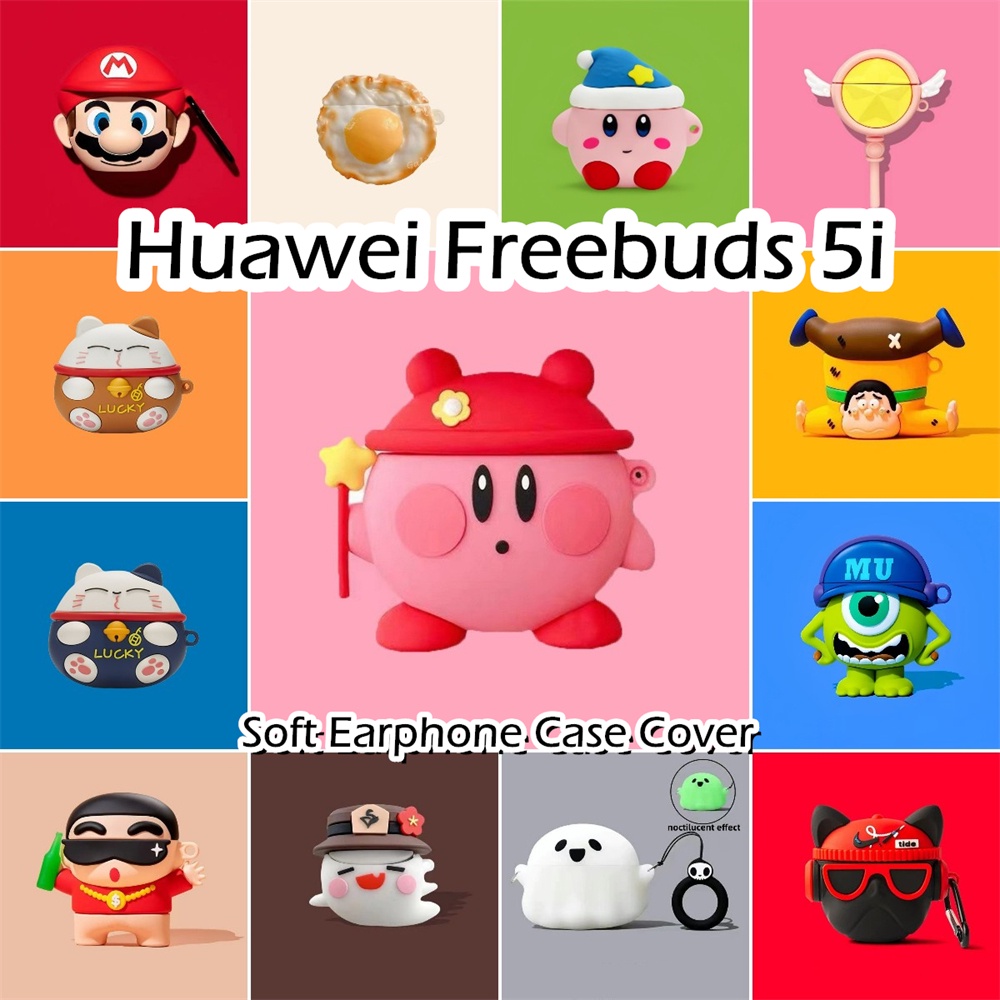 【Case Home】นําไปใช้กับ Freebuds 5i เคส Case เคสหูฟัง การ์ตูนง่าย ซิลิโคนนุ่ม เคส เคสหูฟัง NO.2