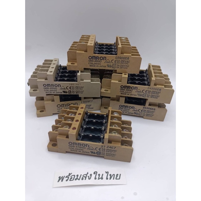 ฐานมือ2 ขายตามสภาพภาพOmron/omron โมดูลรีเลย์พาวเวอร์ G6B-4BND G6B-47BN G6B-4CBDC24V 5V 12V G6B-47BND