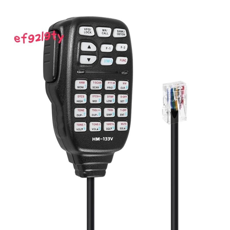 【ef92l9ty】ไมโครโฟนลําโพงมือถือ Hm-133 สําหรับวิทยุ Icom IC-207H IC-880H IC-2820H IC-E282 HM-133 RJ-4