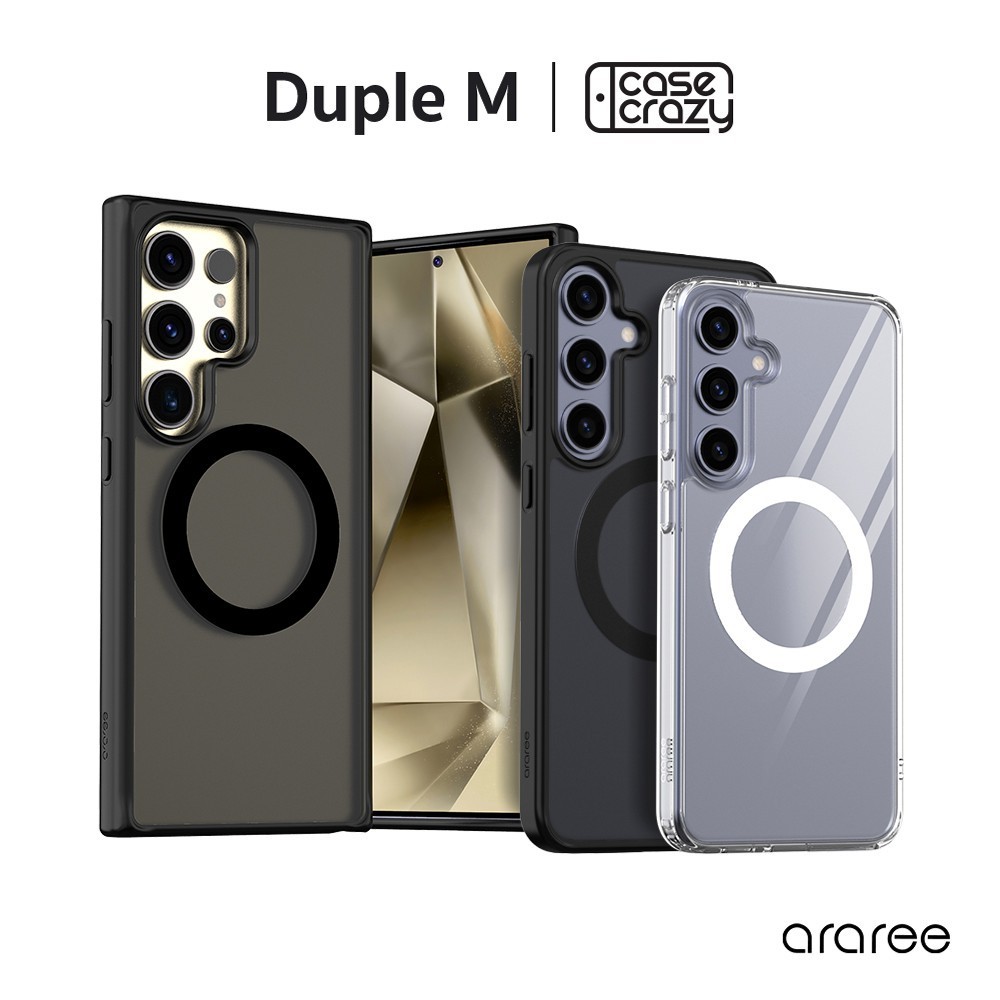 ARAREE เคสสำหรับ Galaxy S24 / S24+ / S24 Ultra DUPLE M [เคสใสกันกระแทก, เคสแม็กเซฟ]