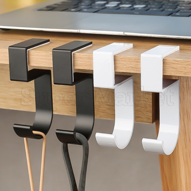 [ Featured ] ตะขอแขวนจัดเก็บของ กันลื่น แบบพกพา สําหรับโต๊ะทํางาน