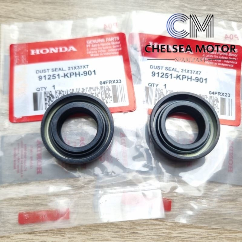 ฝุ่นล้อหน้า Seal 21x37x7 2 ชิ้น Honda Supra GTR Sonic 150 K56 1 ชุดขวาซ้าย