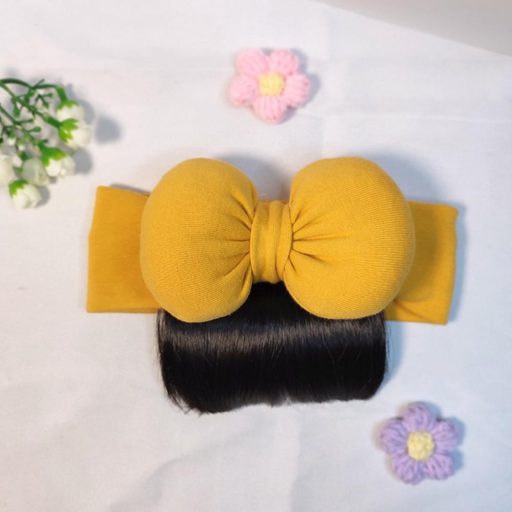 หมวกวิกผมเด็ก CLOUD แบบเจ้าหญิง พร้อมBowknot และHairband สวมใส่ง่ายสบาย สำหรับทารกแรกเกิดและเด็กเล็ก - รูปที่ 6