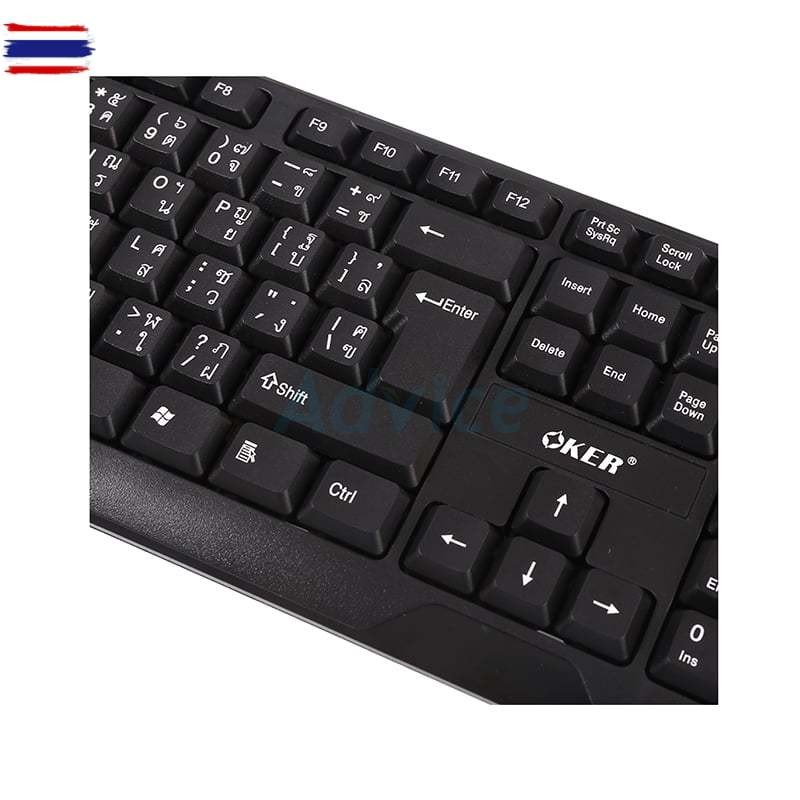 USB KEYBOARD OKER KB-318 BLACK