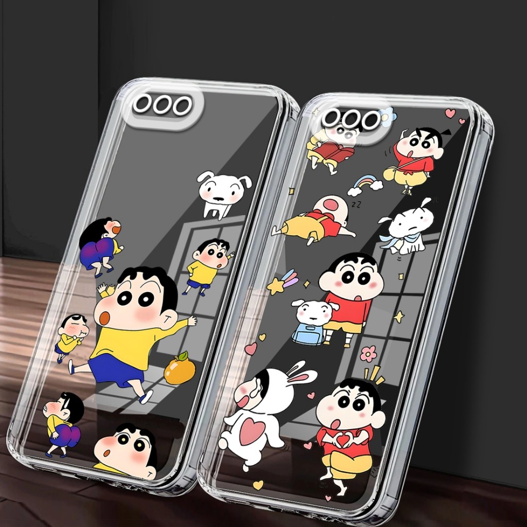 SoftCase Clear Ready สําหรับ Oppo A3s Oppo A1k Realme C1 Realme C2 Clear Casing CARTOON PICTURE - KT