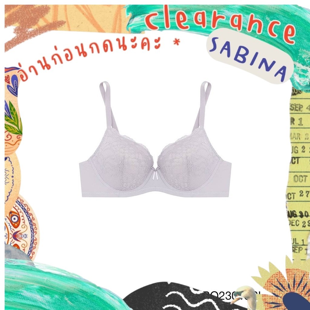 Sabina *clearance*อ่านก่อนกดนะคะ*  Habpy Twenty Five Level 2 เสื้อชั้นใน  มีโครง รหัส HBQ23019SL - ส