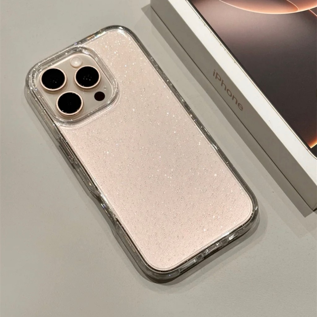 ส่งด่วน Case สีใส กากเพชร สำหรับ ไอโฟน 16 ProMax 16e 17 15/14/13/12/11 Promax,Plus 7Plus/6,7,8 XS XR เคสโทรศัพท์ 006