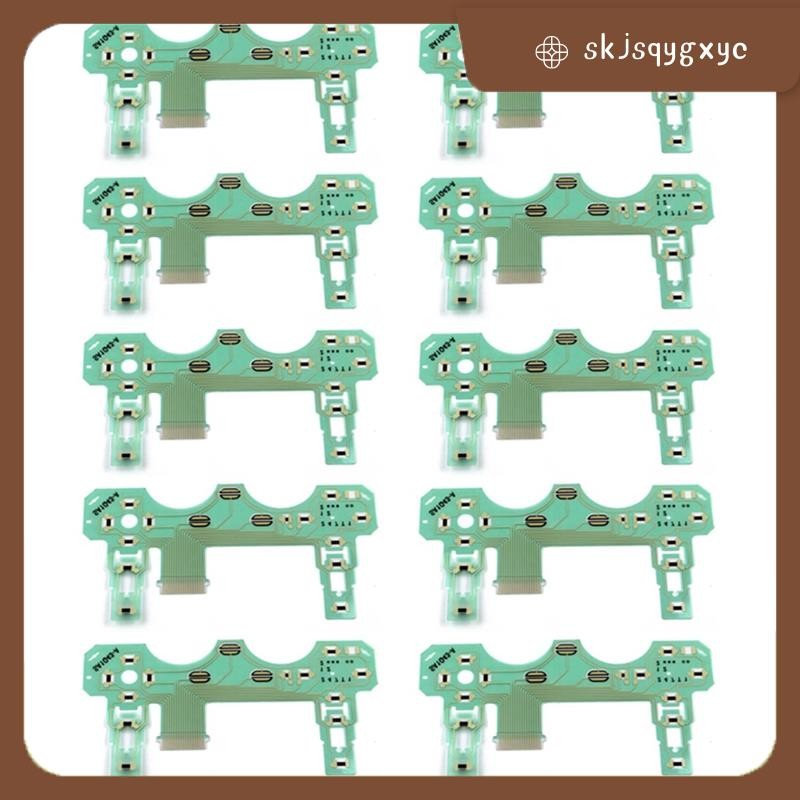 skjsqygxyc10 ชิ้นแผงวงจร PCB Ribbon สําหรับ PS2 Controller Conductive ฟิล์มจอยสติ๊กปุ่มกด Flex สาย SA1Q43-A