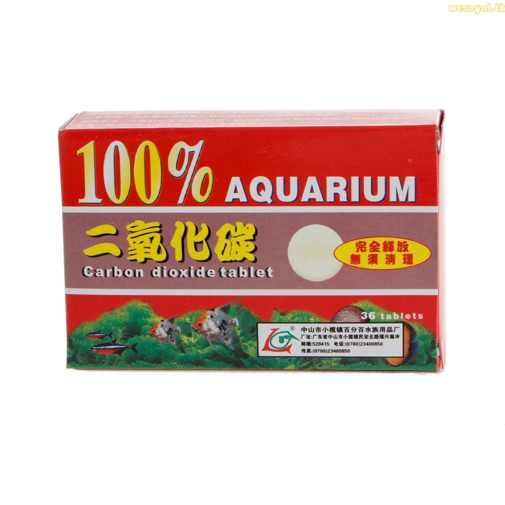 Weroyal 36 ชิ้น Aquarium CO2 เม็ดคาร์บอนไดออกไซด์ Diffuser สําหรับ Live Water