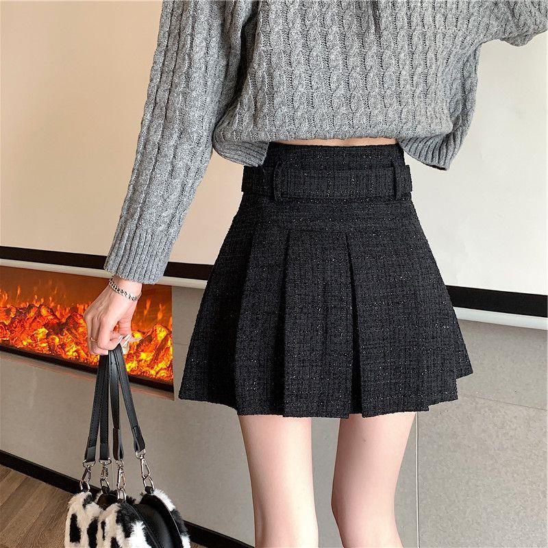 Floerns Y2K กระโปรงเทนนิส จัดเซ็ทเข็มขัด จีบรอบ มีซับใน แฟชั่นเสื้อผ้าเกาหลี - รูปที่ 3