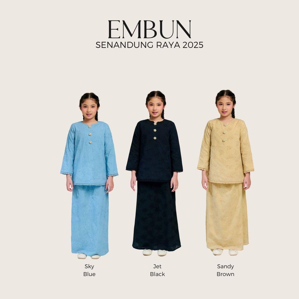 Baju Kurung Raya 2025 ปักเด็ก Theins