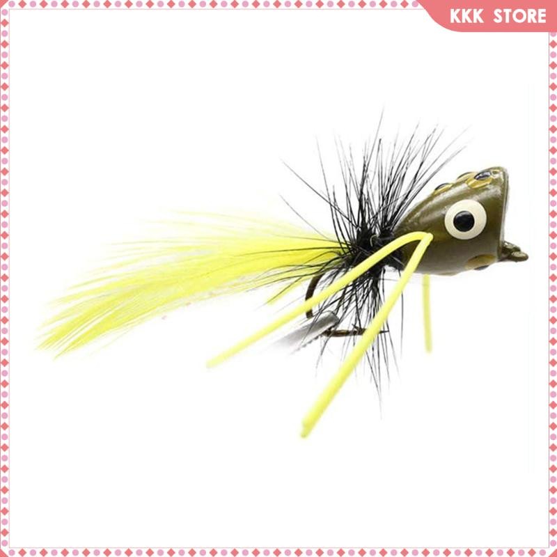 [Wishshopefhx] 10 ชิ้น Fly Fishing Kit เหยื่อตกปลา Popper Fly Fishing Kit