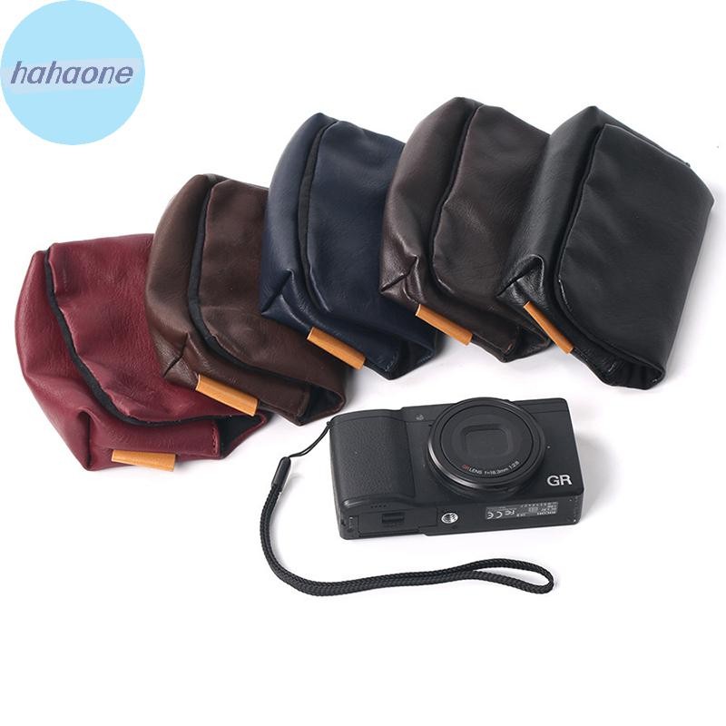 Hahaone กระเป๋ากล้องหนัง PU นุ่มสําหรับ Fujifilm X100V X100F X100T X100S XF10 X30 X10S X70 Leica DUX