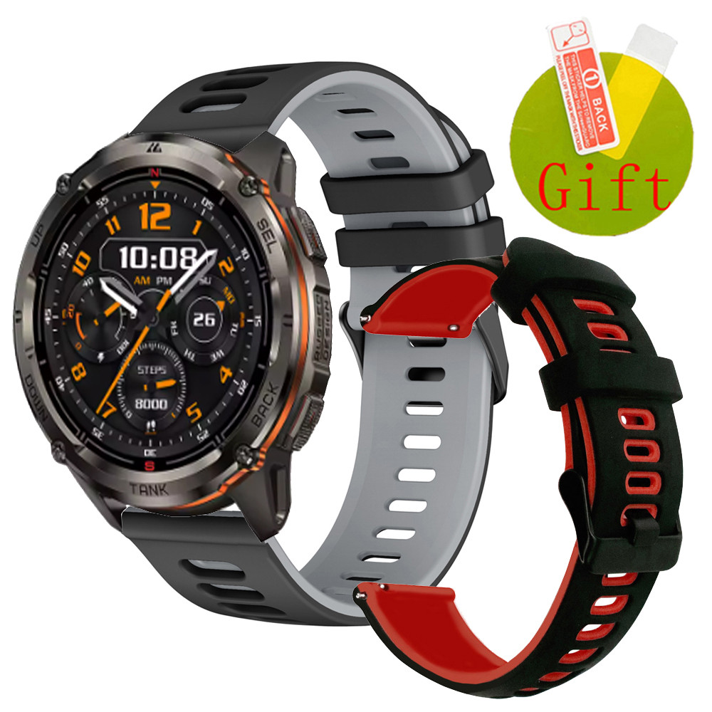 Kospet TANK T3 ULTRA 2 สายซิลิโคนสายรัดข้อมือสําหรับ KOSPET TANK T3 ULTRA2 หน้าจอป้องกันฟิล์มสร้อยข้