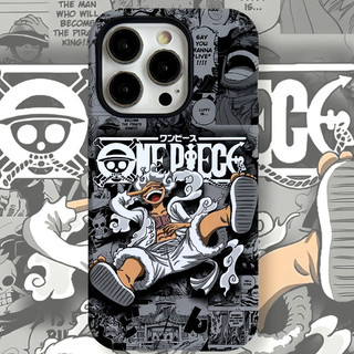 เคสโทรศัพท์อนิเมะวันพีซ ลูฟี่ ผมขาว สำหรับ iPhone 16 Pro Max 15 Pro Max ปกป้องเต็มรูปแบบ กันกระแทก 13 7 Plus 11 12 สองในหนึ่งเดียว 14 16 Pro XS 16 Plus เคสป้องกันสองชั้น 15 Pro 8 Plus XR