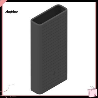 [Sy] เคสซิลิโคนนิ่ม ป้องกันฝุ่น สีพื้น สําหรับพาวเวอร์แบงค์ Xiaomi 20000mAh