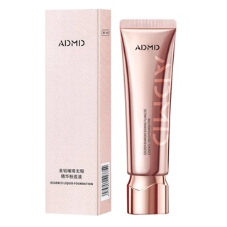 Admd A695 Golden Diamond Bright Flawless Essence รองพื้นเนื้อลิขวิด 30 มล. (ลด 10% สําหรับชิ้นที่สอง ซื้อสามชิ้น ลดราคาเพิ่ม) ติดทนนาน ไม่แต่งหน้า คอนซีลเลอร์ บริการเบา ปกปิดรูขุมขน กันน้ํา กันเหงื่อ ล้างเครื่องสําอาง เนื้อบางเบามากโทนสีผิวเป็นกลางหลังจาก