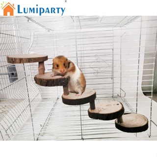 Lumiparty ของเล่นบันไดไม้ ทนต่อการกัด สําหรับหนูแฮมสเตอร์