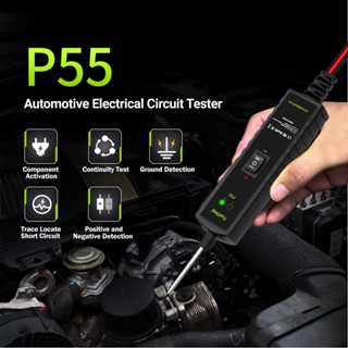 Topdiag P55 เครื่องทดสอบวงจรไฟฟ้ารถยนต์ 12V 24V AC DC