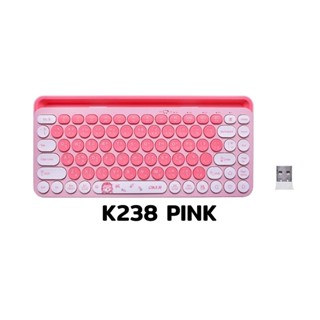 MULTI-DEVICE 2.4GHz+BT3.0 &amp; BT5.0 KEYBOARD K238 PINK