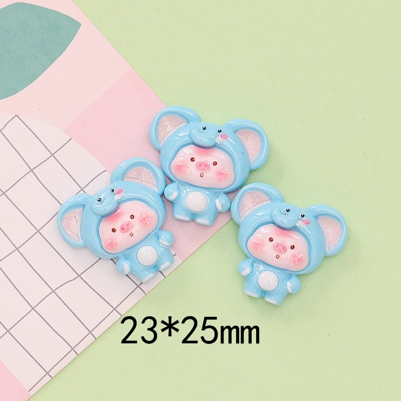 สติกเกอร์เรซิ่น ลายการ์ตูนหมูน่ารัก แฮนด์เมด diy สําหรับติดตกแต่งตู้เย็น แก้วน้ํา และรองเท้า - รูปที่ 7