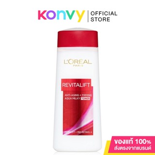 LOreal Paris Revitalift Aqua Milk Toner 200ml ลอรีอัล ปารีส รีไวทัลลิฟท์ อะควา มิลค์กี้ โทนเนอร์บำรุงผิว.