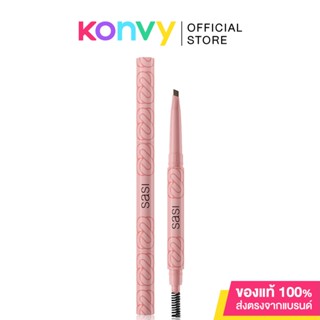 SASI Girls Can Auto Eyebrow Pencil 0.3g #01 Cool Ash ดินสอเขียนคิ้วหัวตัดสามเหลี่ยม ติดทน กันน้ำ กันเหงื่อ.