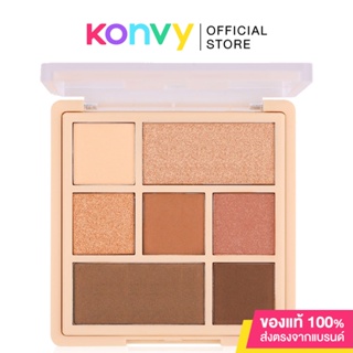 Mei Linda Color Code Blush Eye Palette 10.6g #02 Brew Coffee เมลินดา พาเลทอายแชโดว์ พร้อมบลัชออน.