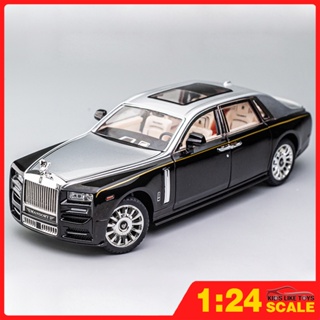 Klt โมเดลรถยนต์ โลหะผสม 1:24 Rolls-Royce ของเล่นสําหรับเด็กผู้ชาย