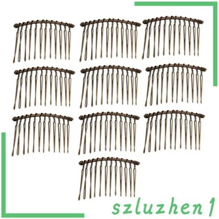 [Szluzhen1] หวีโลหะ 12 หวี 10 ชิ้น สําหรับผู้หญิง DIY