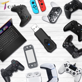 Tcuteit อะแดปเตอร์แปลงจอยเกม สีดํา สําหรับ PS5 PS4 PS3 Switch OLED PC