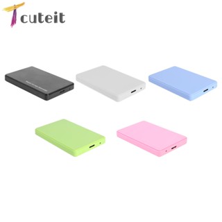 Tcuteit กล่องฮาร์ดไดรฟ์ภายนอก SSD USB 3.0 2.5 นิ้ว 8TB 6Gbps HDD