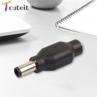 Tcuteit อะแดปเตอร์ปลั๊กตัวผู้ DC 7.4x5.0 มม. เป็นซ็อกเก็ตตัวเมีย 5.5x2.1 มม. สําหรับ HP