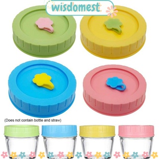 WISDOMEST ฝาขวดโหลเมสัน พลาสติก น่ารัก สําหรับใส่อาหาร 1/4 ชิ้น