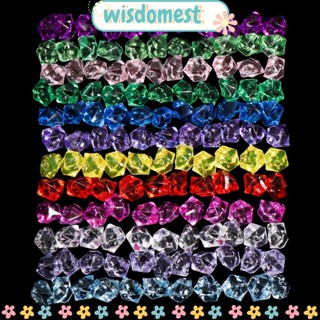 Wisdomest หินประดิษฐ์ หลากสี สําหรับตกแต่งตู้ปลา พิพิธภัณฑ์สัตว์น้ํา 50 ชิ้น/ถุง