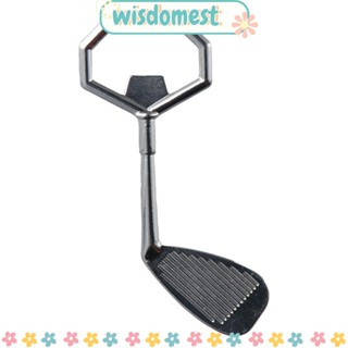 Wisdomest ที่เปิดขวดเบียร์ โซดา โลหะผสมสังกะสี รูปไม้กอล์ฟ ขนาดเล็ก สีเงิน สําหรับคนรักกอล์ฟ เบียร์